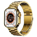 Health Smart Watch Gold Orange Bluetooth 5.3