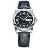 Men's Luxurious Gold Steel Watch with Luminous Dial