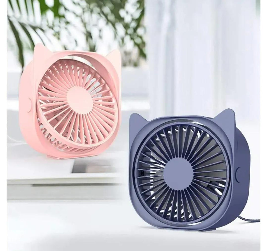 Green Cat Design Portable Fan for Home Office