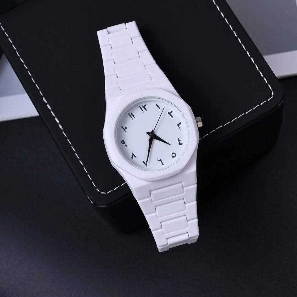 Men's Black Chain Strap Quartz Watch