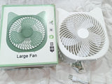 USB rechargeable and portable fan