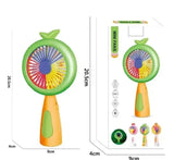 Mini Fan Rechargeable with LED Light Portable USB Handheld Fan