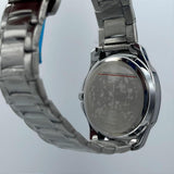 Men's Stainless Steel Quartz Watch with Date Display