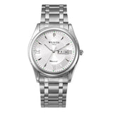 Men's Luxurious Gold Steel Watch with Luminous Dial