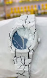 Unisex Marble Vein Watch Black White Pearl Black