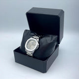 Men's Stainless Steel Quartz Watch with Date Display